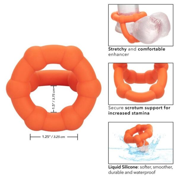 CALIFORNIA EXOTICS ALPHA ALL STAR RING NARANJA - Imagen 3