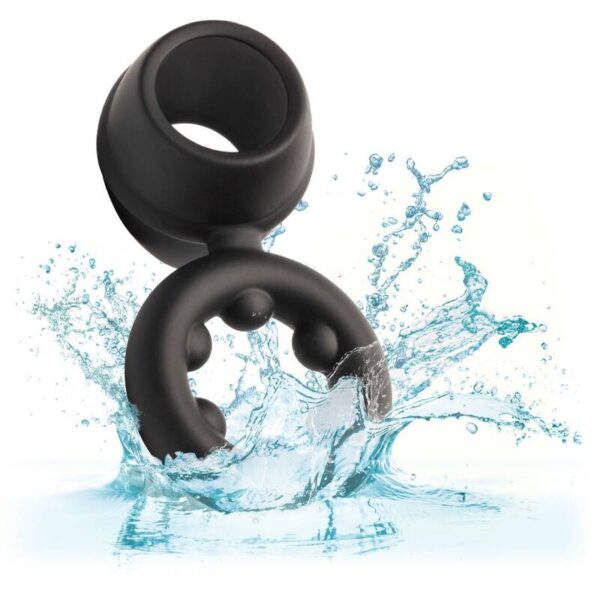 CALIFORNIA EXOTICS ALPHA DUAL MAGNUM RING NEGRO - Imagen 4