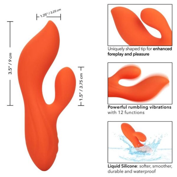CALIFORNIA EXOTICS STELLA DUAL TEASER NARANJA - Imagen 3
