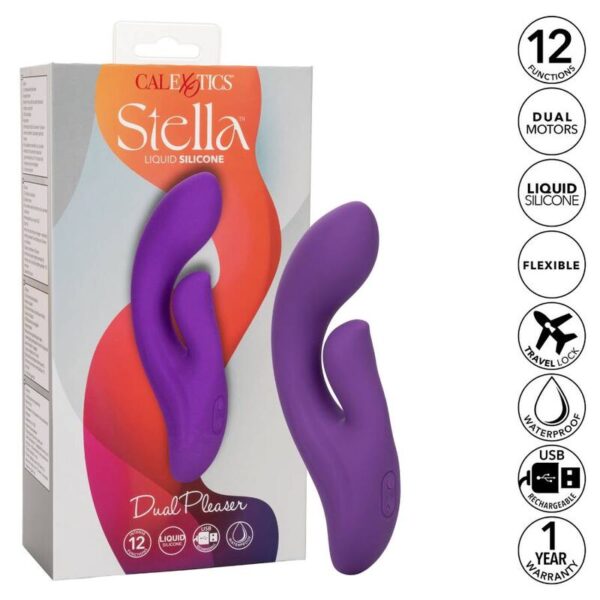 CALIFORNIA EXOTICS STELLA DUAL PLEASER VIOLETA - Imagen 2