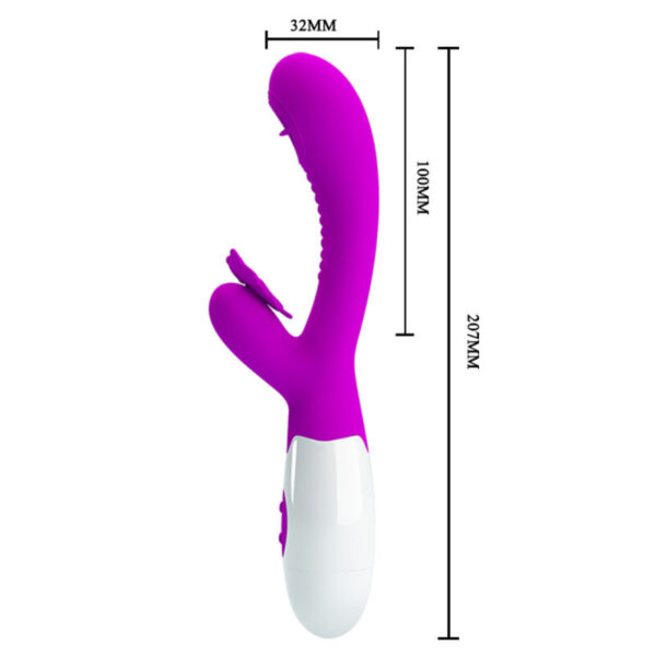 PRETTY LOVE MOTH LICKING  VIBRATING - LILA - Imagen 2