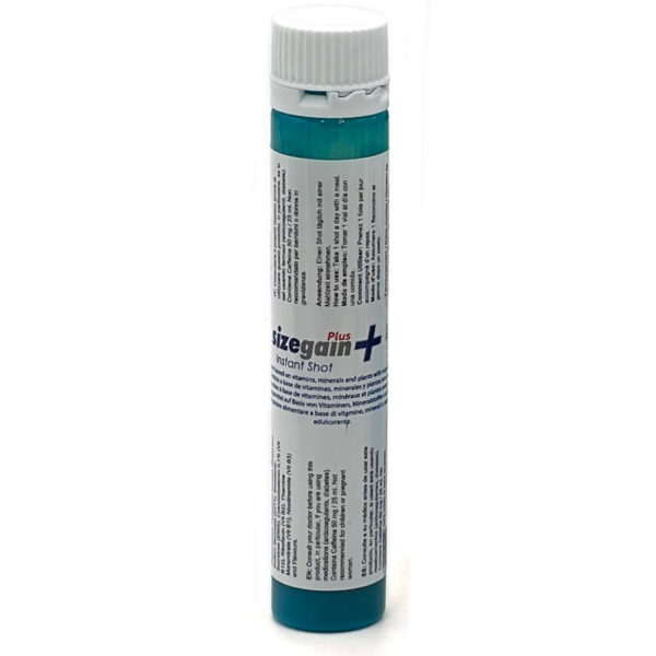 SIZEGAIN PLUS INSTANT SHOT VIGORIZANTE MASCULINO 5 UNIDADES - Imagen 3