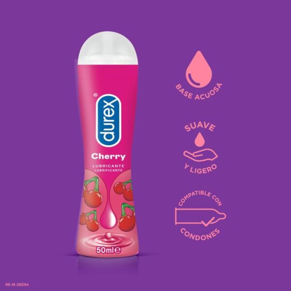 LUBRICANTE DUREX PLAY CEREZA 50ML - Imagen 2