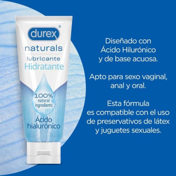 DUREX NATURALS LUBRICANTE HIDRATANTE 100 ML - Imagen 2