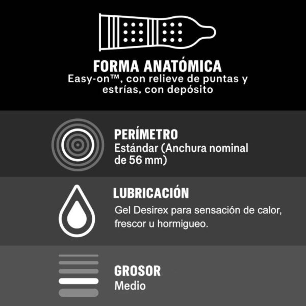 DUREX INTENSE ORGASMIC 12 UDS - Imagen 3