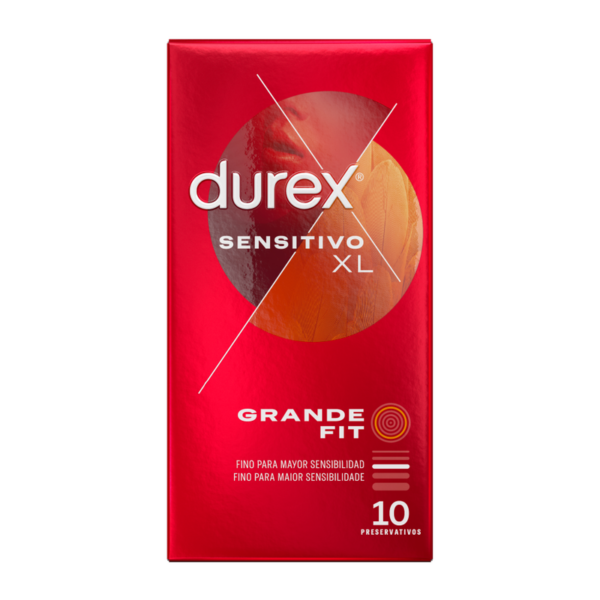 DUREX PRESERVATIVOS SENSITIVO XL 10 UNIDADES - Imagen 2