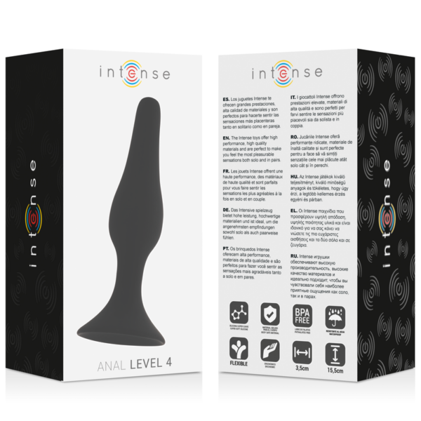 INTENSE ANAL LEVEL 4 15.5CM NEGRO - Imagen 4