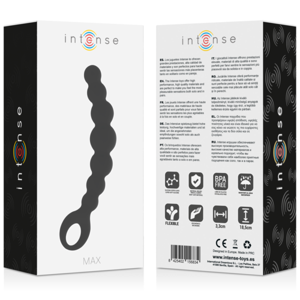 INTENSE ANAL BEADS MAX NEGRO - Imagen 5