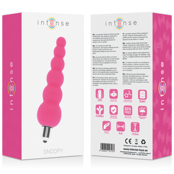 INTENSE SNOOPY 7 SPEEDS SILICONE ROSA INTENSO - Imagen 4