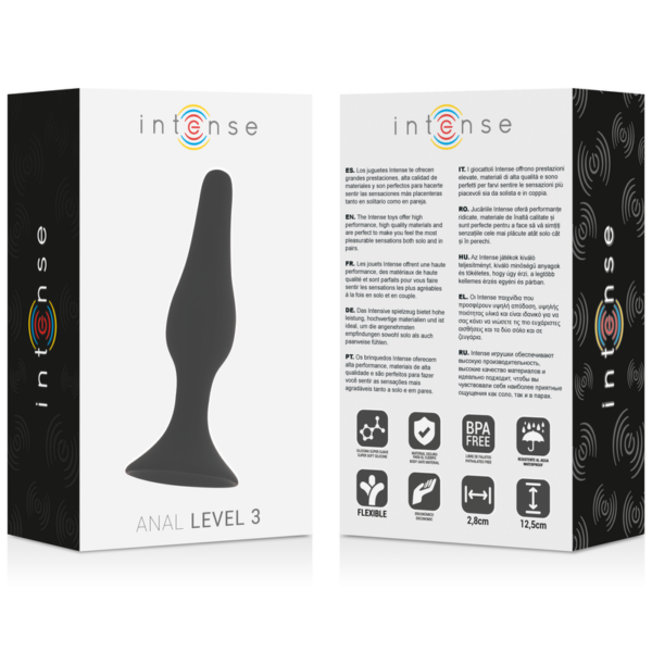 INTENSE ANAL LEVEL 3 12.5CM NEGRO - Imagen 4