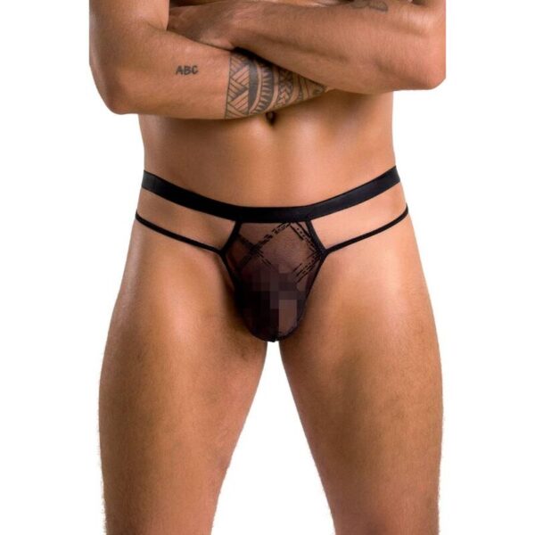 PASSION 029 TANGA COLLIN NEGRO S/M - Imagen 3