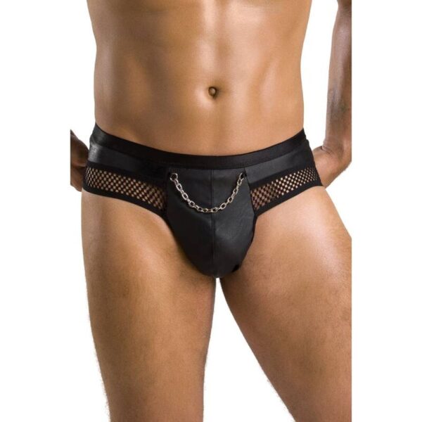 PASSION 030 SLIP ABIERTO TOM NEGRO S/M - Imagen 3