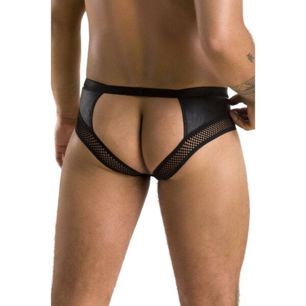 PASSION 030 SLIP ABIERTO TOM NEGRO S/M - Imagen 4