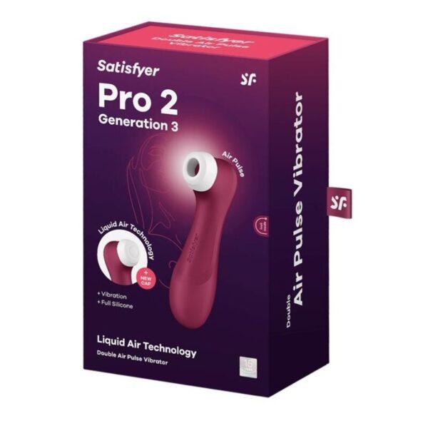 SATISFYER PRO 2 GENERACIÓN 3 LIQUID AIR TECHNOLOGY - GRANATE - Imagen 5