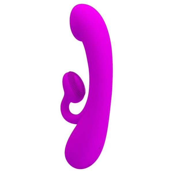 PRETTY LOVE - SINCERE VIBRADOR Y SUCCIONADOR DE CLITORIS SILICONA MORADO - Imagen 3