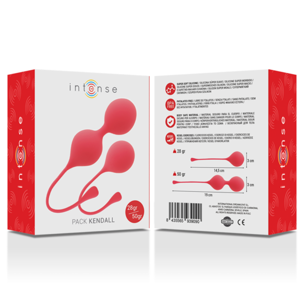 INTENSE - BOLAS KEGEL PACK KENDALL ROJO - Imagen 2