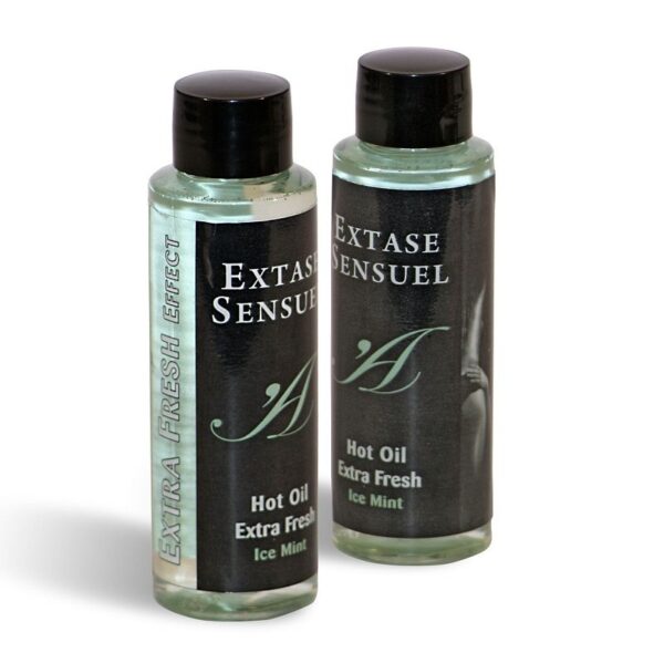 EXTASE SENSUEL ACEITE DE MASAJE EFECTO EXTRA FRESH HIELO 100ML - Imagen 2