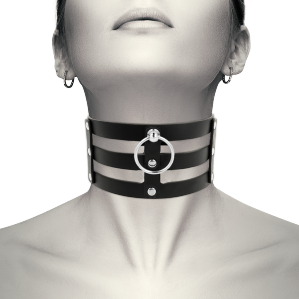 COQUETTE CHIC DESIRE CHOKER CUERO VEGANO ESTILO FETISH - Imagen 2