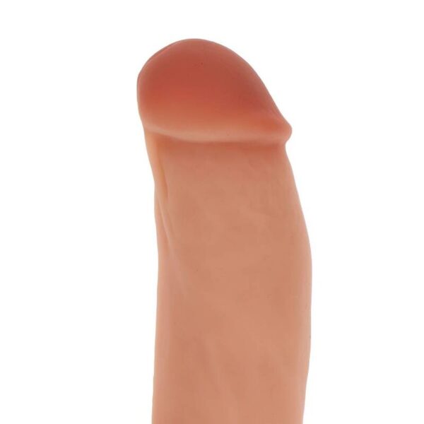 GET REAL - DILDO SILICONA 18 CM CON TESTICULOS NATURAL - Imagen 2