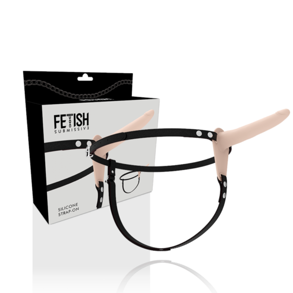 FETISH SUBMISSIVE ARNÉS SILICONA FLESH 15CM - Imagen 2