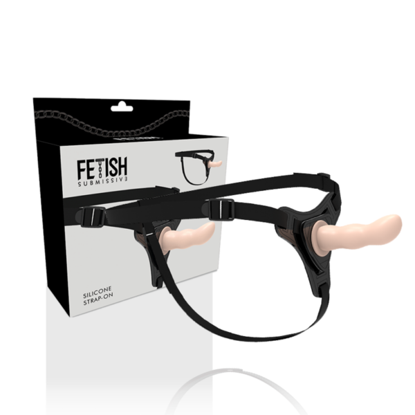 FETISH SUBMISSIVE ARNÉS SILICONA FLESH G-SPOT 12.5 CM - Imagen 2