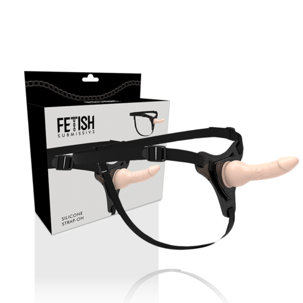 FETISH SUBMISSIVE ARNÉS SILICONA FLESH REALISTIC 16CM - Imagen 2