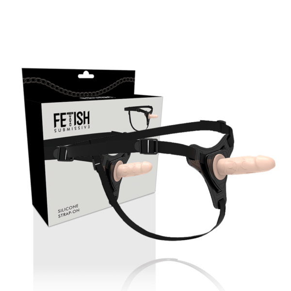 FETISH SUBMISSIVE ARNÉS SILICONA FLESH REALISTIC 12.5 CM - Imagen 2