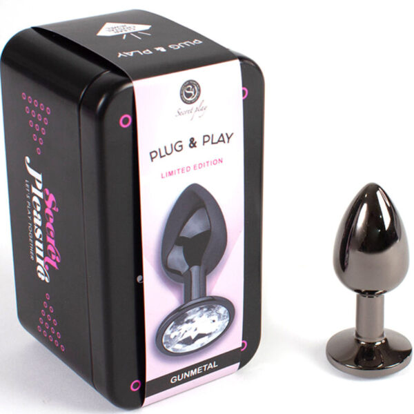 SECRET PLAY - GUNMETAL BUTT PLUG TALLA S 7 CM - Imagen 2