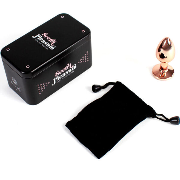 SECRET PLAY - METAL BUTT PLUG ORO ROSA TALLA S 7 CM - Imagen 4