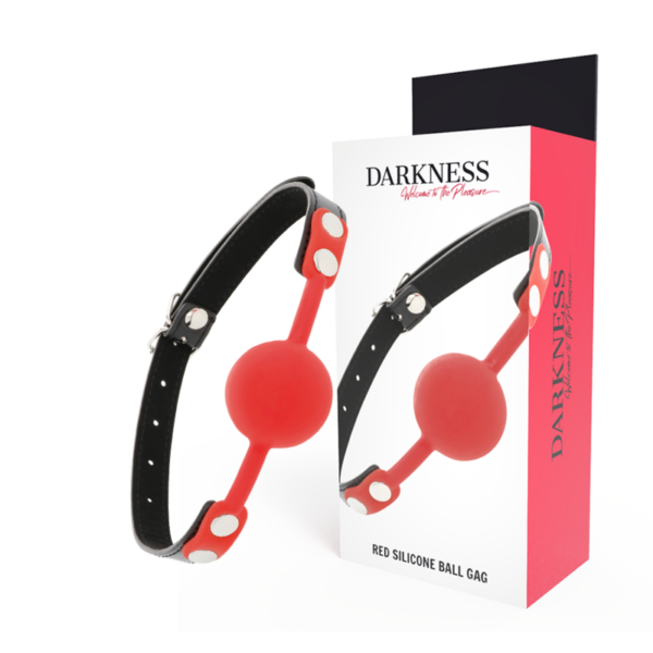 DARKNESS MORDAZA  SILICONA ROJO