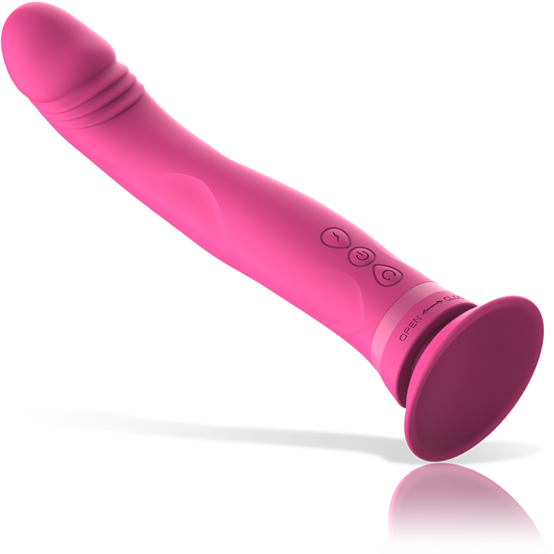 INTENSE - MICHELANGELO DILDO VIBRADOR SILICONA ROSA - Imagen 5