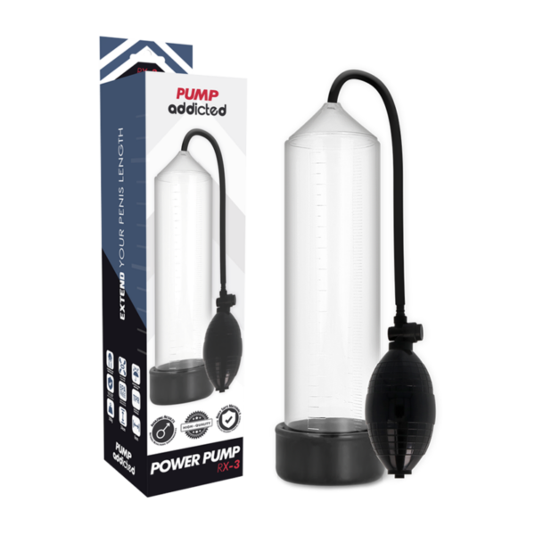 PUMP ADDICTED - BOMBA ERECCIÓN RX3 TRANSPARENTE