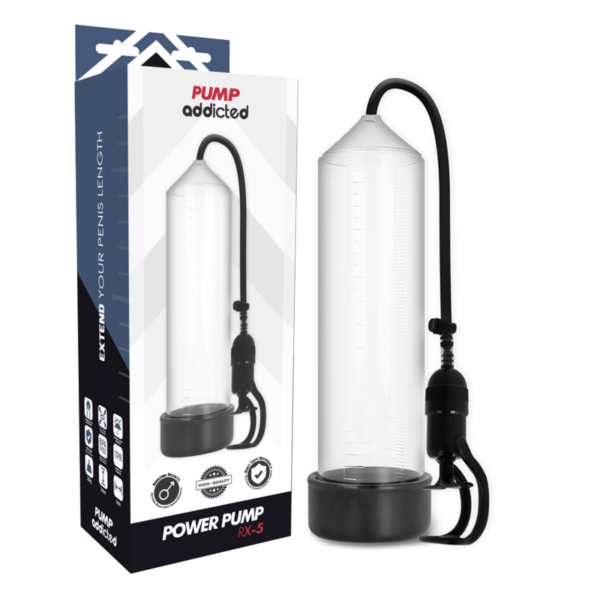 PUMP ADDICTED - BOMBA ERECCIÓN RX5 TRANSPARENTE