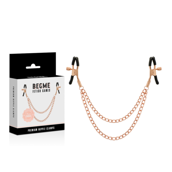 BEGME BLACK EDITION PINZAS PEZONES CON CADENA - Imagen 2