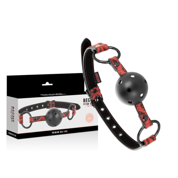 BEGME RED EDITION MORDAZA CUERO VEGANO - Imagen 2