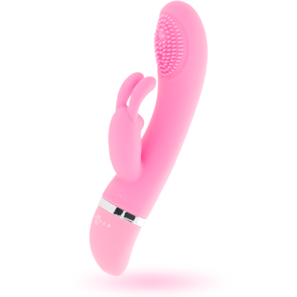 INTENSE SUSY VIBRADOR OSCILANTE SILICON RABBIT ROSA - Imagen 2