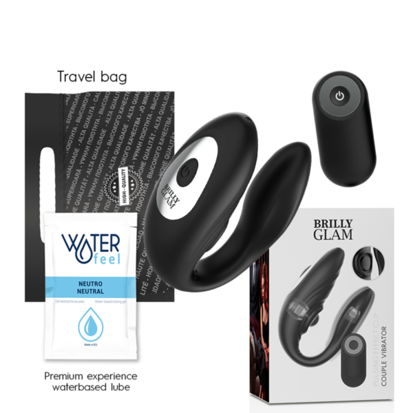 BRILLY GLAM COUPLE PULSING  VIBRATING CONTROL REMOTO