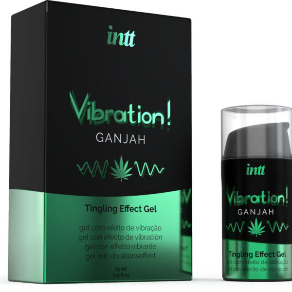INTT - POTENTE ESTIMULANTE  ÍNTIMO GEL VIBRADOR LIQUIDO CANNABIS 15ML - Imagen 2