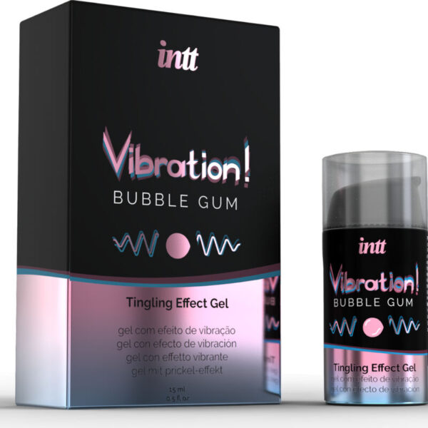 INTT - POTENTE ESTIMULANTE  ÍNTIMO GEL VIBRADOR LIQUIDO CHICLE 15ML - Imagen 2
