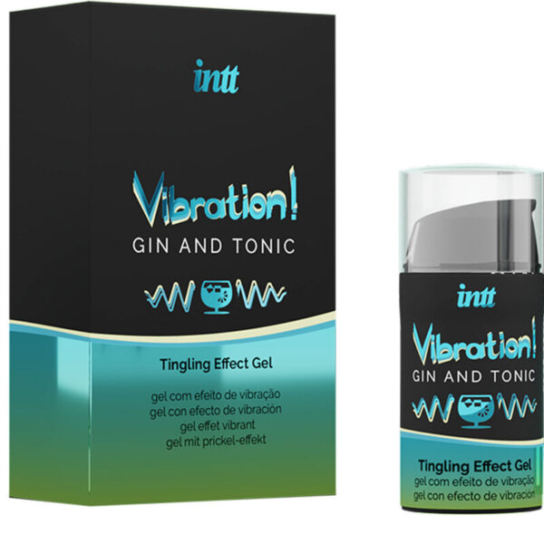 INTT - POTENTE ESTIMULANTE  ÍNTIMO GEL VIBRADOR LIQUIDO GIN  TONIC 15ML - Imagen 2
