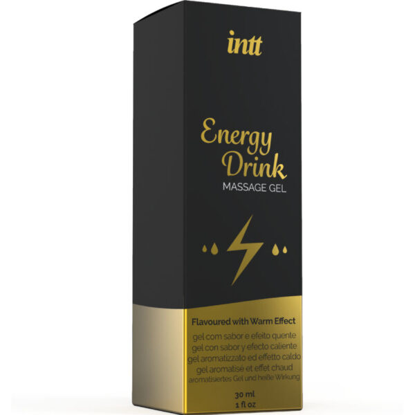 INTT - GEL DE MASAJE CON SABOR A BEBIDA ENERGETÍCA Y EFECTO CALOR - Imagen 3