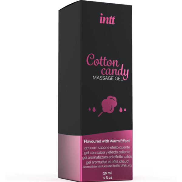 INTT - GEL DE MASAJE CON SABOR A ALGODÓN DE AZUCAR Y EFECTO CALOR - Imagen 3