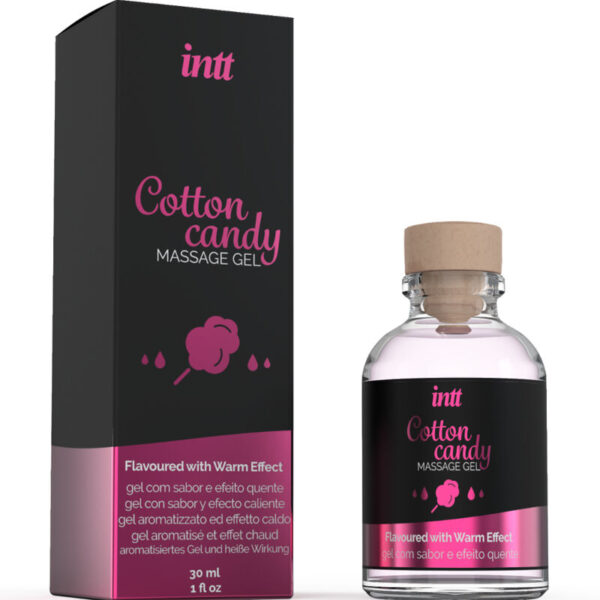 INTT - GEL DE MASAJE CON SABOR A ALGODÓN DE AZUCAR Y EFECTO CALOR - Imagen 2