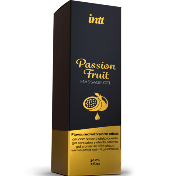 INTT - GEL DE MASAJE SABOR A FRUTA DE LA PASIÓN EFECTO CALOR - Imagen 3