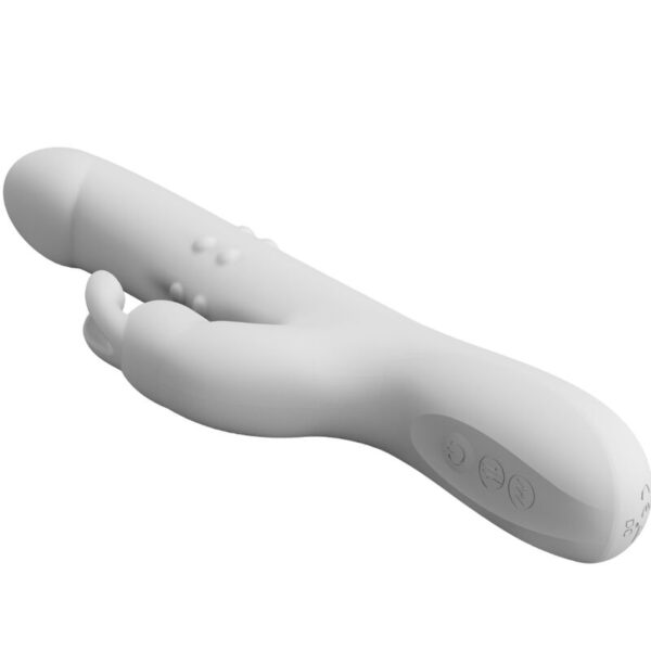 PRETTY LOVE - REESE VIBRADOR CON ROTACIÓN PLATEADO - Imagen 4