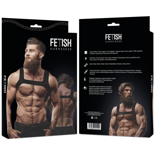 FETISH SUBMISSIVE ATTITUDE - ARNÉS NEOPRENO PECHO HOMBRE TALLA L - Imagen 2
