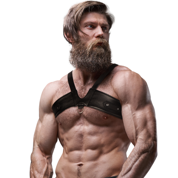 FETISH SUBMISSIVE ATTITUDE - ARNÉS ECOPIEL BRIGADE PECHO HOMBRE - Imagen 4