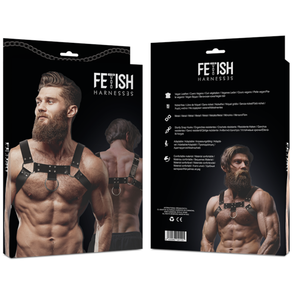 FETISH SUBMISSIVE ATTITUDE - ARNÉS ECOPIEL PECHO HOMBRE - Imagen 2