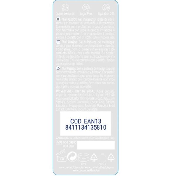 CONTROL 2-1 MASSAGE   PLEASURE THAI PASSION 200ML - Imagen 2