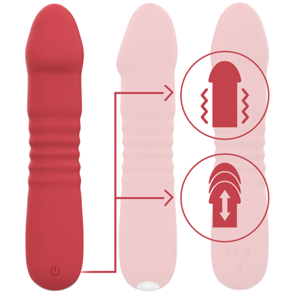 INTENSE - JUNI UP  DOWN 10 VIBRACIONES ROJO - Imagen 2
